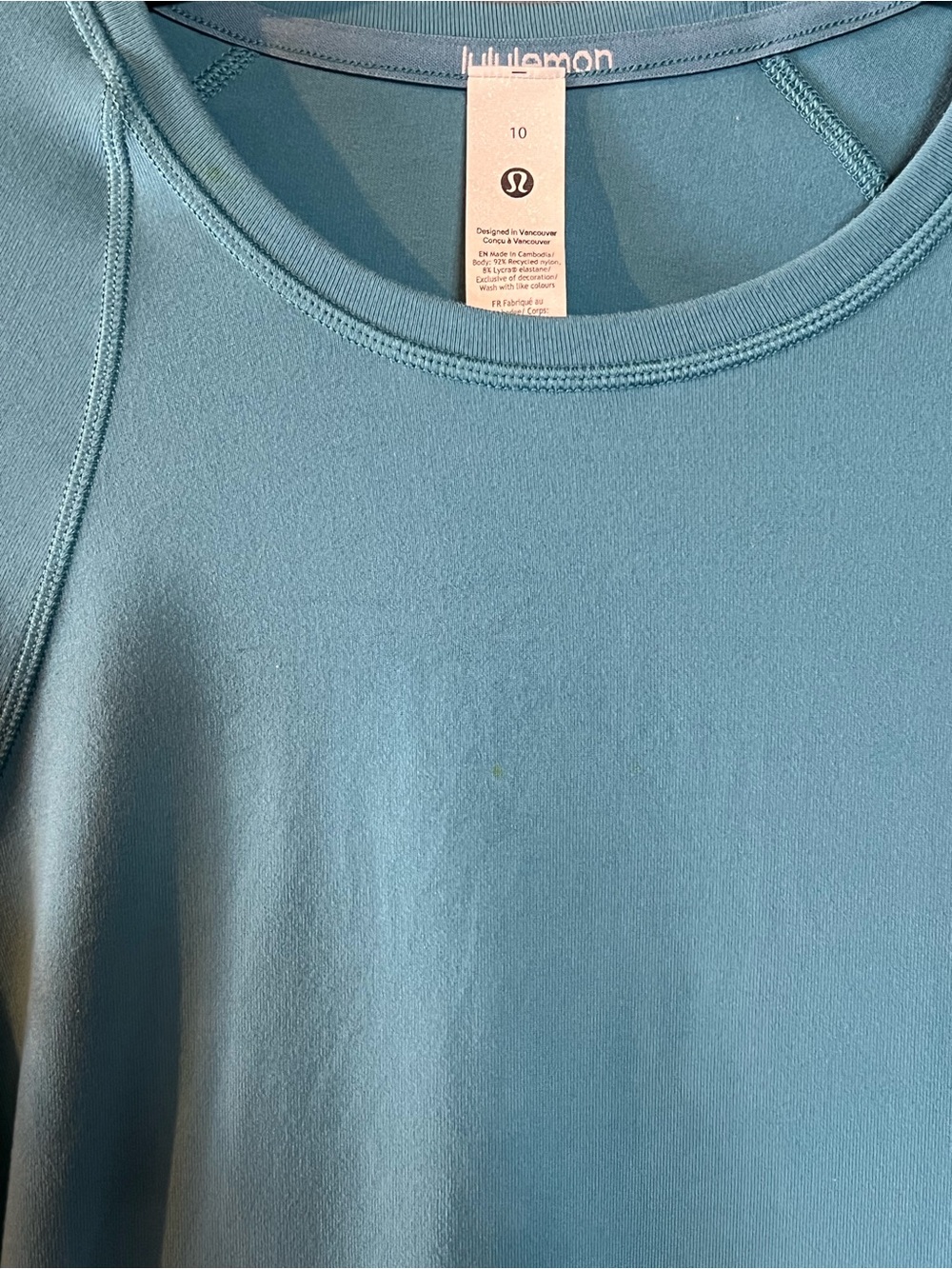 Lululemon It's Rulu Run Long Sleeve Shirt 10 Fitness Yoga Activewear Athleisure - Picture 5 of 9